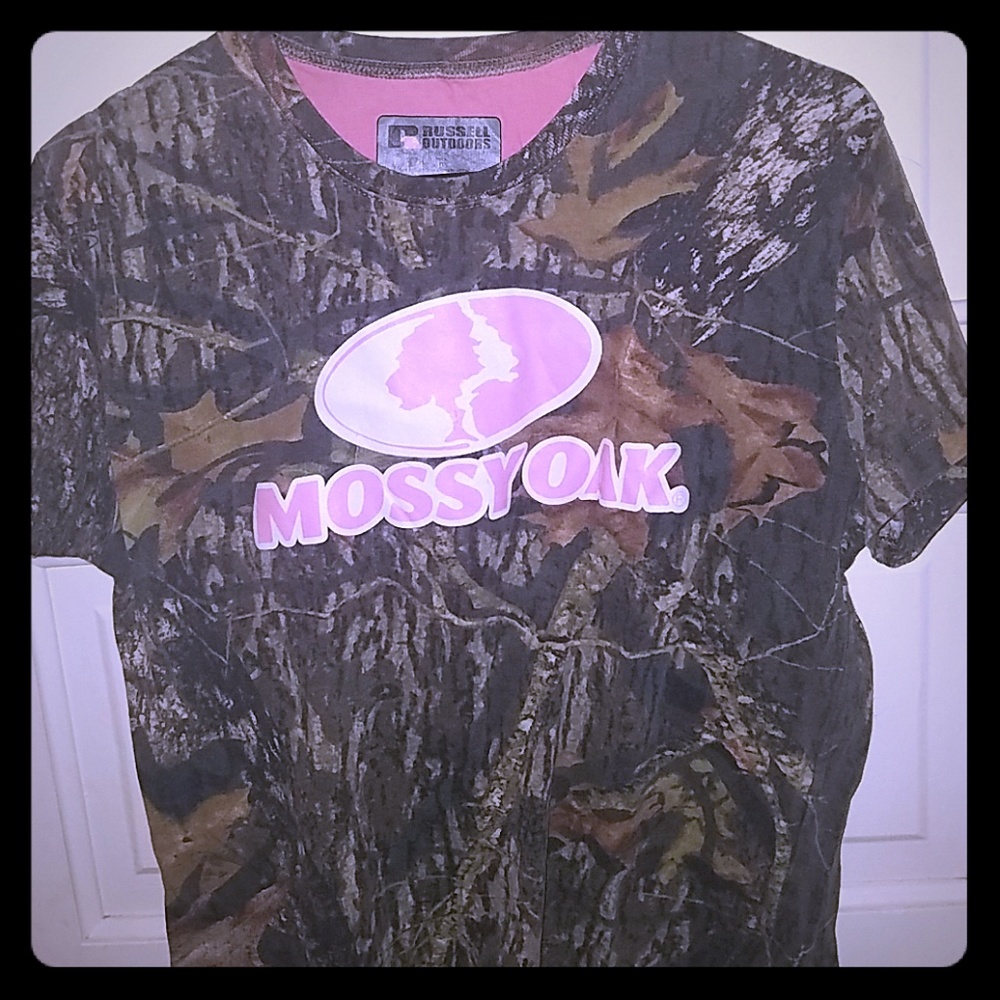 Womens Short Sleeve Mossy Oak Tee